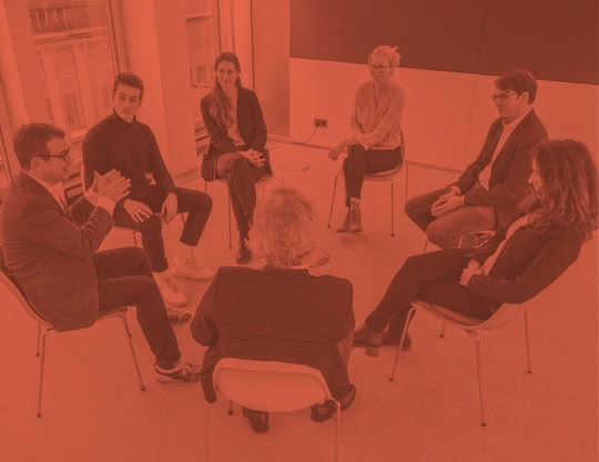 Gruppenszene zu kollegialer Beratung